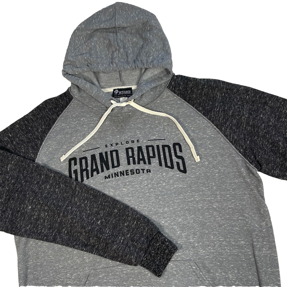 Artisans The Art of Apparel French Terry Hoodie Grand Rapids MN Charcoal Large
